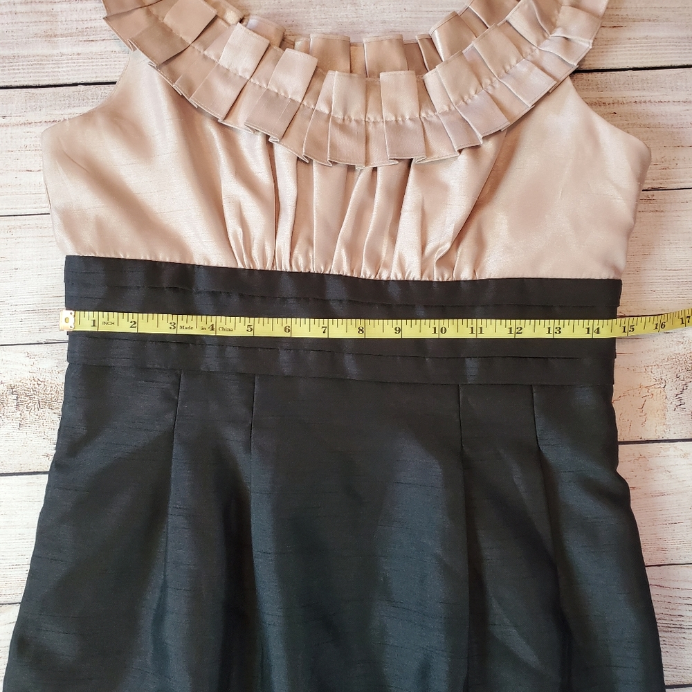 Jessica Howard black and tan cocktail dress - Picture 4 of 6